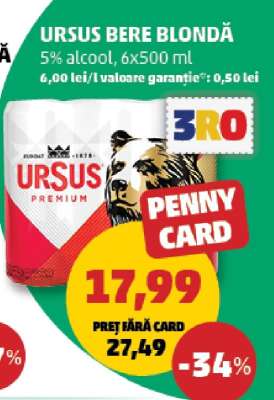 URSUS Bere blondă