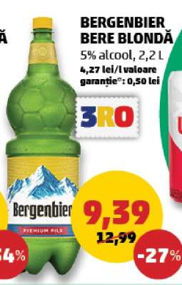 BERGENBIER Bere blondă