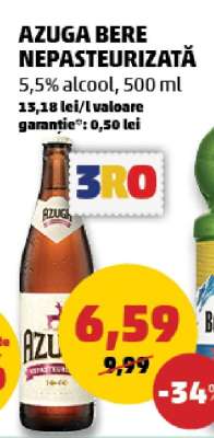 AZUGA Bere nepasteurizată
