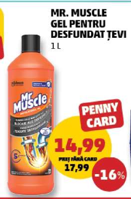 Mr.MUSCLE Gel pentru desfundat țevi