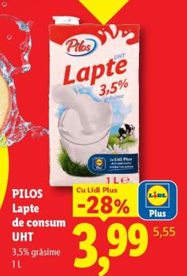 Pilos Lapte de consum UHT