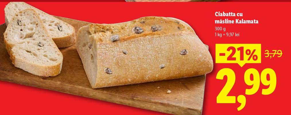 Ciabatta cu măsline Kalamata
