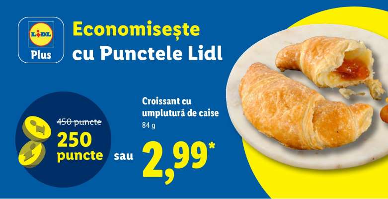 Croissant cu umplutură de caise