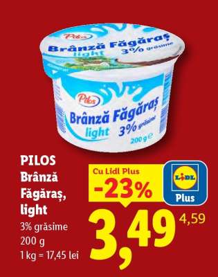 PILOS Brânză Făgăraș light