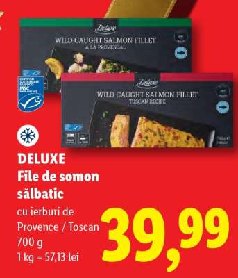 DELUXE File de somon sălbatic