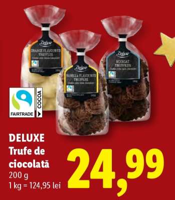 DELUXE Trufe de ciocolată