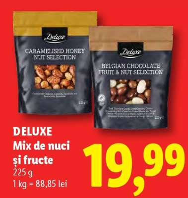 DELUXE Mix de nuci și fructe