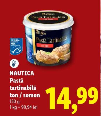 NAUTICA Pastă tartinabilă ton / somon