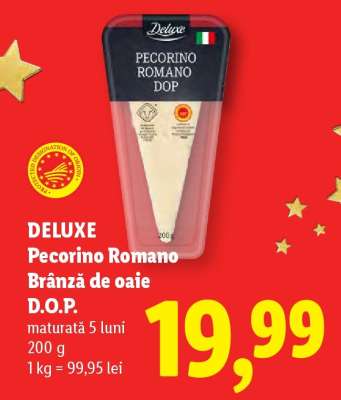 DELUXE Pecorino Romano Brânză de oaie D.O.P.