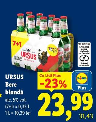 URSUS Bere blondă