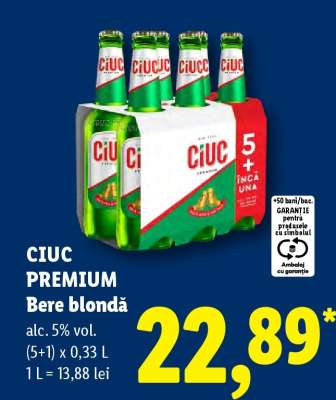 CIUC PREMIUM Bere blondă