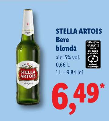 STELLA ARTOIS Bere blondă