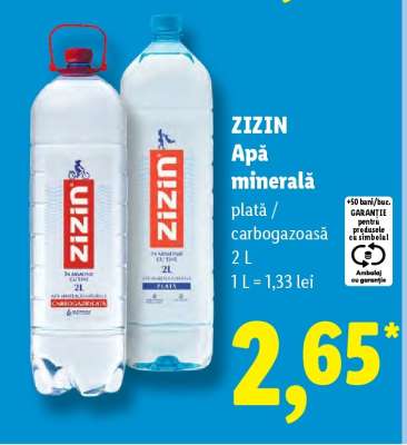 ZIZIN Apă minerală