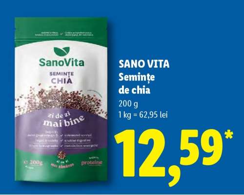 SANO VITA Semințe de chia