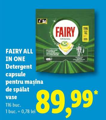 FAIRY ALL IN ONE Detergent capsule