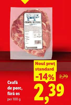 Ceafă de porc fără os