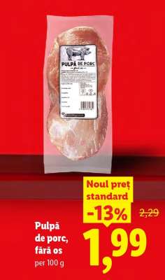 Pulpă de porc fără os