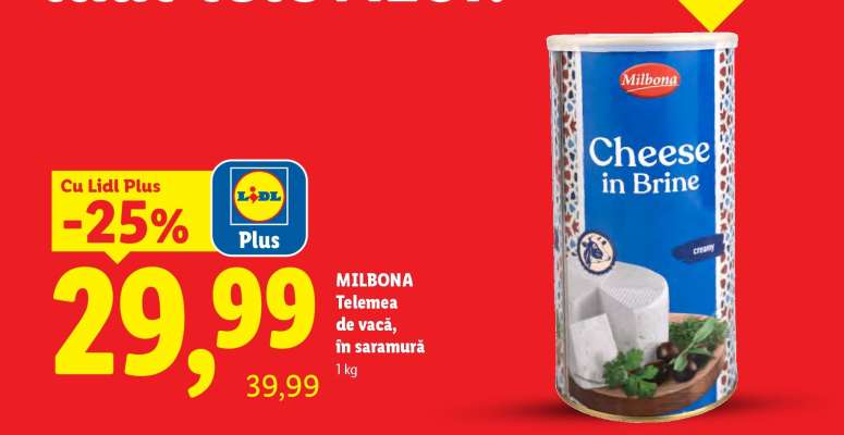 MILBONA Telemea de vacă, în saramură