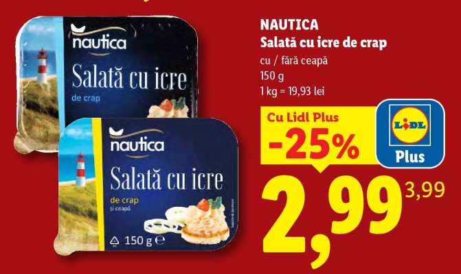 Nautica Salată cu icre de crap