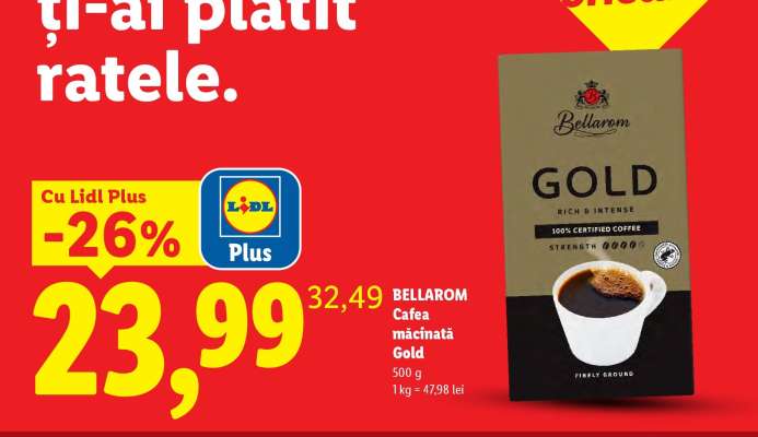 Bellarom Cafea măcinată Gold