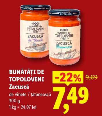 BUNĂTĂŢI DE TOPOLOVENI Zacuscă