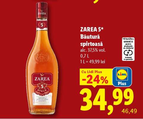 ZAREA 5* BĂUTURĂ SPIRTOASĂ