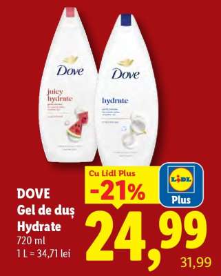 DOVE Gel de duș Hydrate