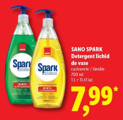 SANO SPARK Detergent lichid de vase