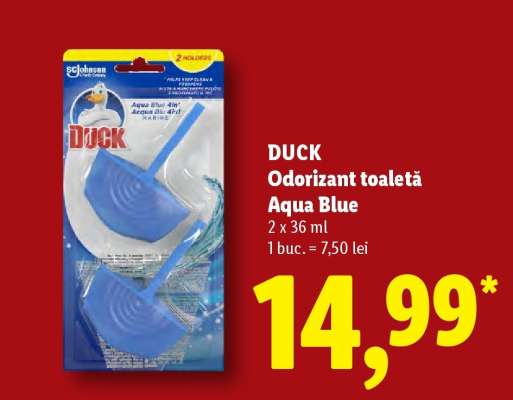 DUCK Odorizant toaletă Aqua Blue
