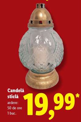 Candelă sticlă