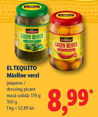 EL TEQUITO Măsline verzi