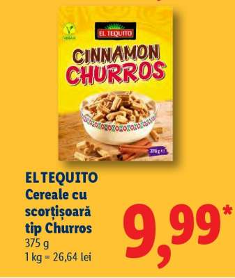 EL TEQUITO Cereale cu scorțișoară tip Churros