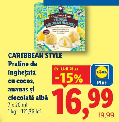 CARIBBEAN STYLE Praline de înghețată