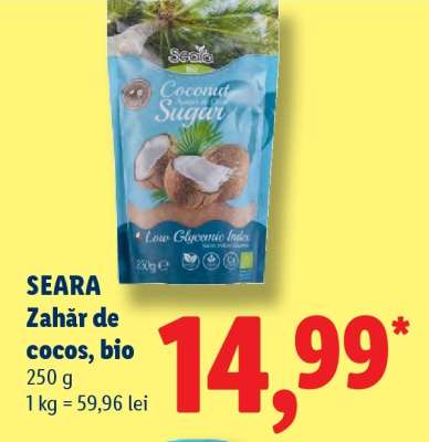SEARA Zahăr de cocos bio