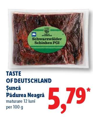 TASTE OF DEUTSCHLAND Șuncă Pădurea Neagră