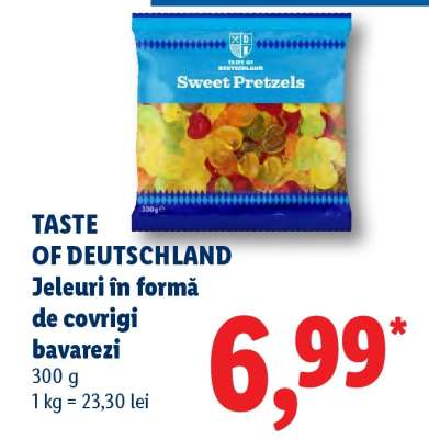 TASTE OF DEUTSCHLAND Jeleuri în formă de covrigi bavarezi