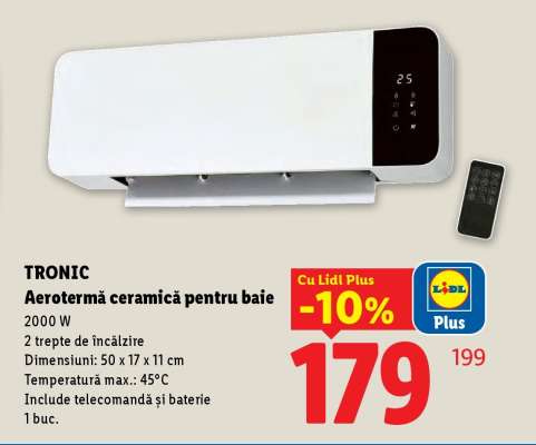 TRONIC Aerotermă ceramică pentru baie