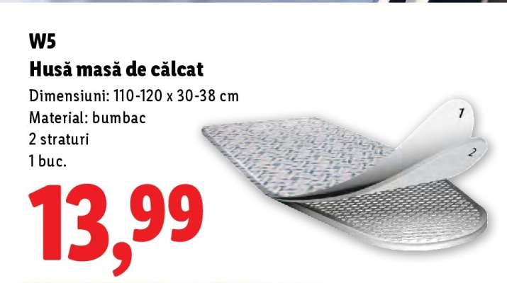 W5 Husă masă de călcat