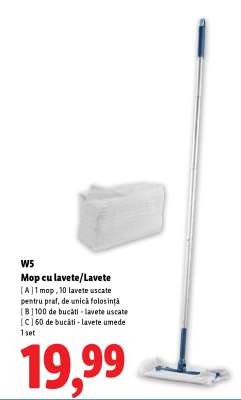 W5 Mop cu lavete/Lavete