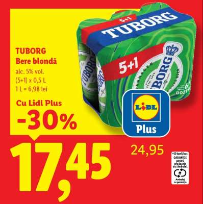 TUBORG Bere blondă