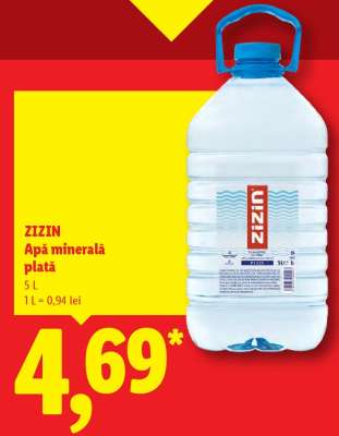 ZIZIN Apă minerală plată