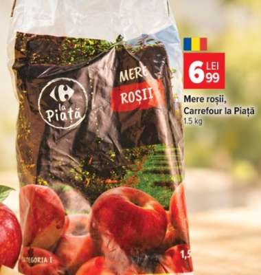 Mere roșii, Carrefour la Piață