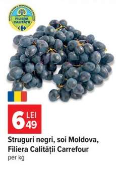 Struguri negri soi Moldova, Filiera Calității Carrefour