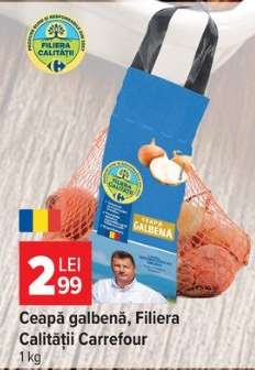 Ceapă galbenă, Filiera Calității Carrefour