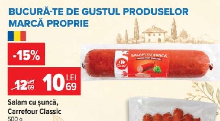 Salam cu șuncă, Carrefour Classic