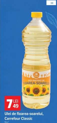 Ulei de floarea-soarelui Carrefour Classic