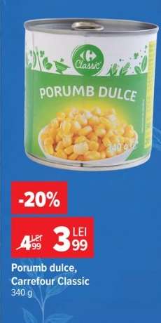 Porumb dulce Carrefour Classic