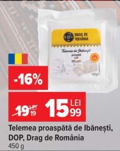 Telemea proaspătă de Ibănești DOP Drag de România