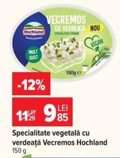 Specialitate vegetală cu verdeață Vecremos Hochland 150g