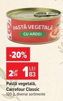 Pastă vegetală Carrefour Classic